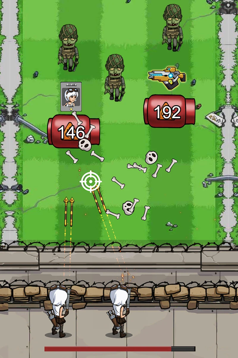 Zombie War Idle Defense Game screenshot
